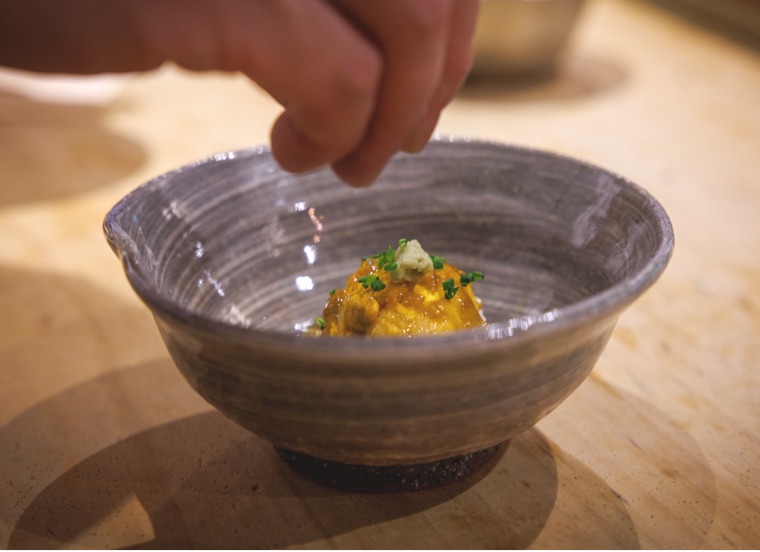 スイートルームの会席料理