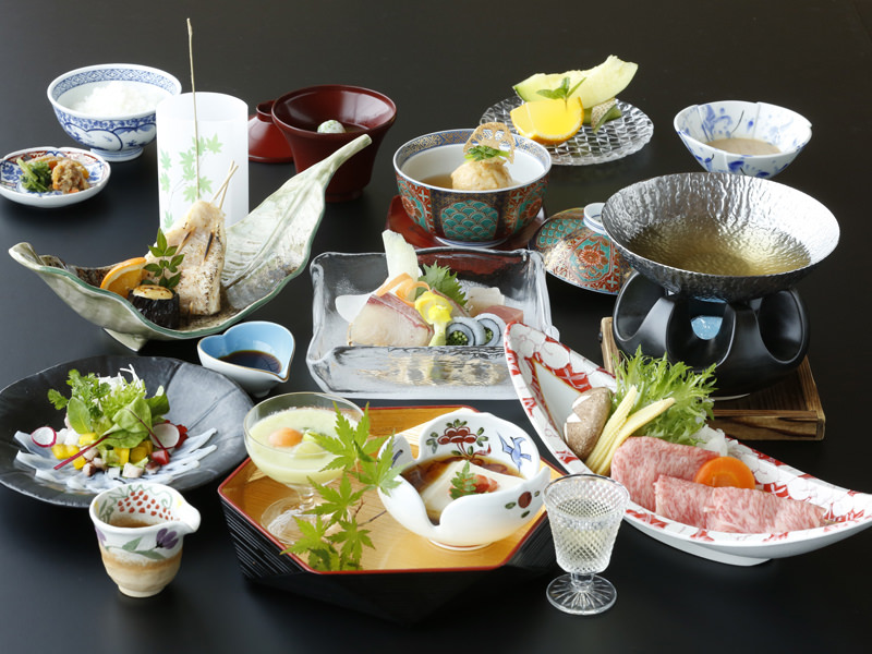 大谷山荘の夏会席