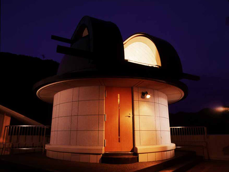大谷山荘で星空観測
