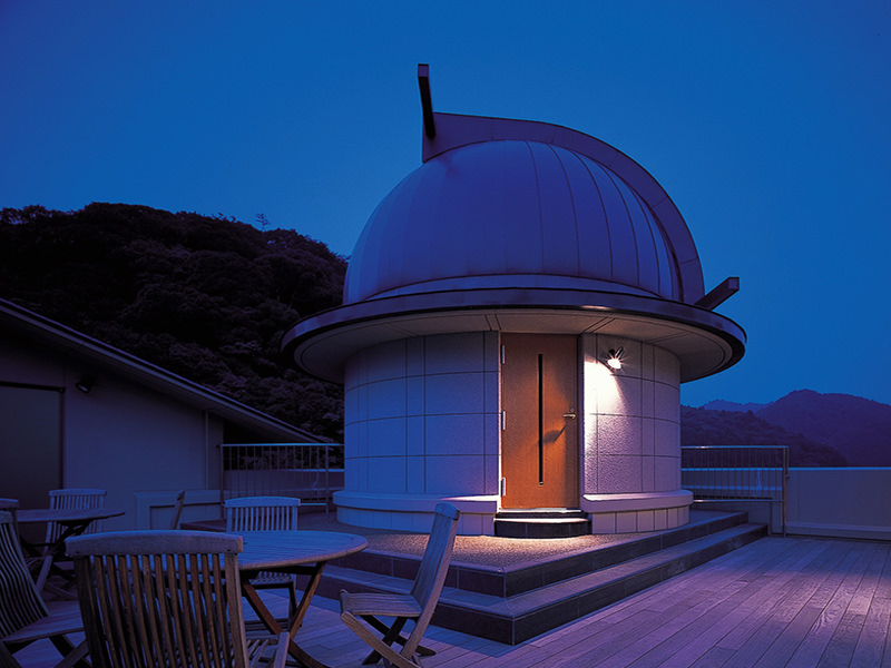 大谷山荘で星空観測