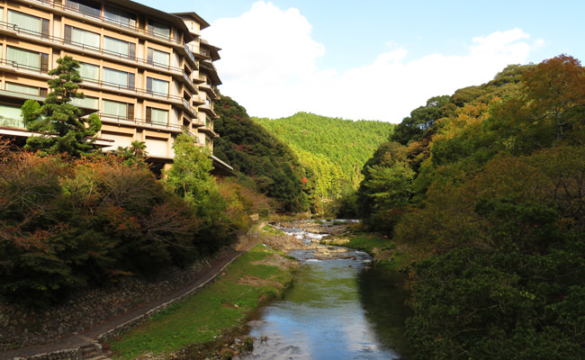 大谷山荘周辺の紅葉"　width="650"