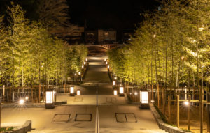 nagatoyumoto-onsen-chikurinkaidan-night